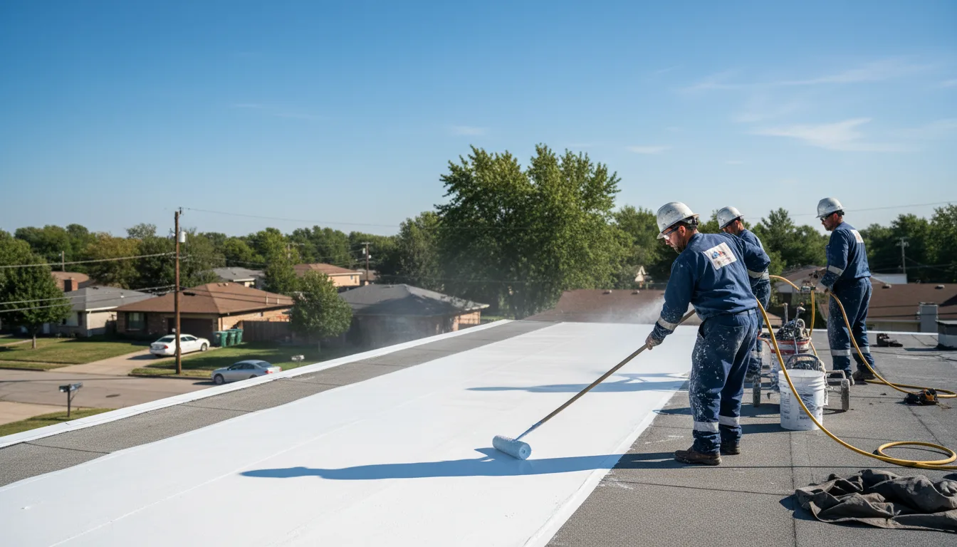 Commercial roof coating in Hoehne, CO near me